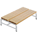 Standing Wooden Double Bench